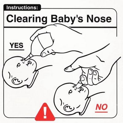 Clearing baby's nose